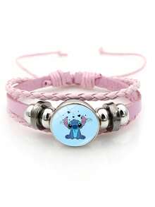 Disney 1 chiếc vòng tay hình trái tim in hình nhân vật hoạt hình Stitch, mẫu ngẫu nhiên. - Nhiều màu - Xem 3