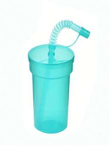 Bộ 6/8 chai nước có ống hút mềm dẻo 380ml/13oz kèm nắp chống rò rỉ - Chai nước nhựa tái sử dụng tiện lợi cho du lịch và sử dụng tại nhà. - màu sắc - Xem 8