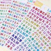 1pc 3D Colorful Dimensional English Letter Stickers, Early Education Stickers For Children, DIY Decorative Stickers, Suitable For Phone Cases, Diaries, Notebooks, Gifts, Toys For Toddlers - Multicolor - View 3