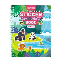 Reusable Sticker Book For Kids -Multi-Scene And Multi-Theme Jelly Stickers, Portable Quiet Busy ActivityToys, Fun Gifts For Kids,Creative Games (Colours And Details Are Random) - Multicolor - View 8