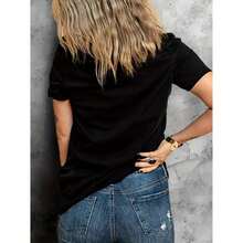 Dam-T-shirts - Svart - Visa 2