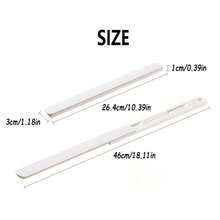 Plastic Sliding Drawer Tracks, Self-Adhesive Sliding Tracks With Invisible Stickers, Storage Box Sliding Tracks, Upgrade Your Drawers With Telescopic Sliding Track Accessories - DIY Drawer Sliding Tracks Suitable For Home Decor, Kitchen, Bathroom, Office, Dorm - White 2pcs - View 4