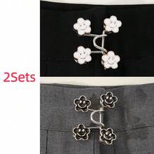 2/4/6Sets Jeans Waist Adjuster Buckle Waist Tightening Tool Elastic Button Waistband Size Adjustable Tightening Accessory - A - View 31