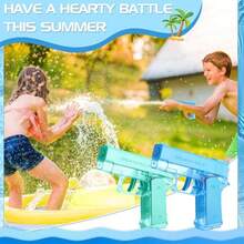 1Pack Cool Small Manual Water Guns - Super Squirt Water Pistol Toys For Kids&Aldult, Summer Outdoor Beach Pool Play, No Battery Needed, Aldult Boys Girls Gifts, Summer Gift - 粉色 - 查看 6