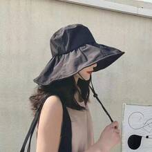 1pc Women's Waterproof Quick-Dry Wide Brim Sun Hat, Outdoor Hiking Cap, All Season Sun Protection, Anti-UV Bucket Hat - Hiking Hat - View 2