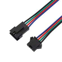 5 Pairs AB Male/Female 4-Pin Connector Cables, RGB LED Strip Aerial Connection Extension Wires - 5 Pairs - View 4