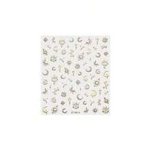 Apple 17 Series Phone Sun & Moon Gold Foil Stickers, DIY Decorative Stickers, Camera Stickers - Multicolor - View 12