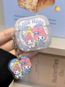 SANRIO Silicone Earphone Protective Case For Bluetooth Earphones | Melody (With Pendant), Suitable For AirPods 3, 2, 1 - Multicolor - View 8