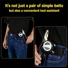 2 buah Sabuk Poliester Elastis Tanpa Gesper Tak Terlihat, Sabuk Kait Logam Taktis, Desain Tak Terlihat yang Nyaman dan Dapat Diatur, Tanpa Gesper, Tidak Menekan Pinggang, Cocok untuk Perjalanan Sehari-hari, Pengikat Pinggang, Aksesori Taktis Luar Ruangan Pria - Sabuk portabel - View 2