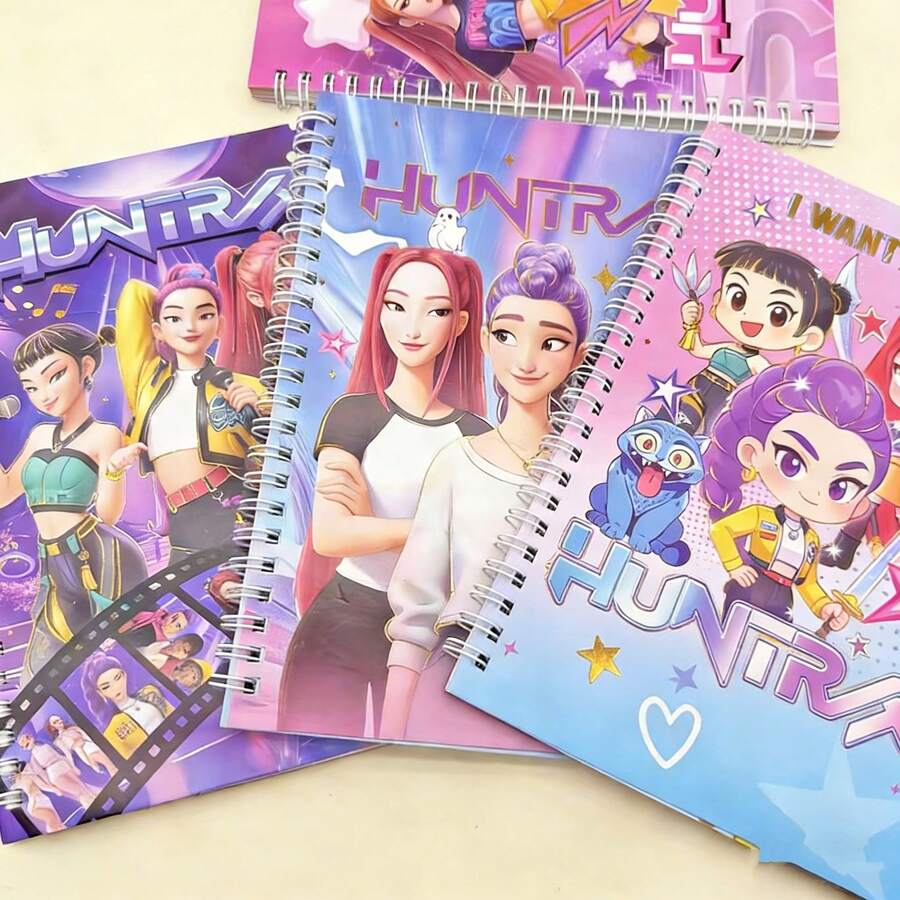 1 cuốn sổ tay lò xo A5 in hình nhóm nhạc nữ K-POP, chất lượng cao, nhạc pop (mẫu ngẫu nhiên) - Nhiều màu - Xem 1