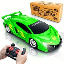 Atacarejo Kids Large, Super Fast Remote Control Racing Car With LED Headlight - Green - View 1