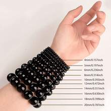 Hạt đá Aventurine xanh tự nhiên hình tròn 4/6/8/10mm, nguyên liệu tự làm vòng tay, vòng cổ, bông tai. - màu xanh lá - Xem 5