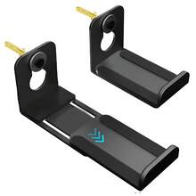 Soporte de pared universal para barra de sonido, soporte de metal de alta resistencia para barra de sonido con capacidad de 30 libras, profundidad ajustable, almohadillas antideslizantes y antivibraciones, compatible con Samsung, Vizio y la mayoría de barras de sonido para TV - Soporte ajustable para altavoz - Ver 8