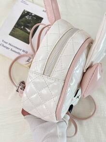 Nueva llegada Mochila de diseño lindo de conejo, adecuada para ir al trabajo y viajar - Blanco - Ver 6