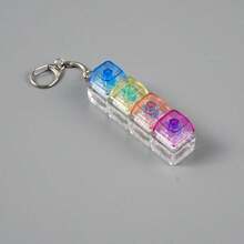 1pc Mechanical Keyboard Replacement Keycap | Keycap Collector's Item, Modern Style Keychain Pendant, 2-In-1 Men's Keychain, Adult Gift, New Year Gift, Suitable As Backpack Pendant - Color - View 9