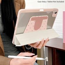 1 chiếc ốp lưng máy tính bảng xoay 360° họa tiết chấm bi hồng và hoa ly, có khe cắm bút, chân đế từ tính đa góc với chức năng tự động tắt/mở màn hình, tương thích với iPad Pro/Air, , Pad 5/6/7, Oppo Pad, Matepad, Vivo Pad, Honor Pad. - Nhiều màu - Xem 3
