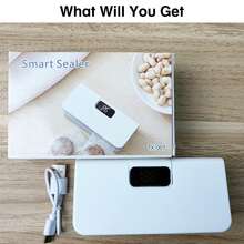 Portable Sealing Machine, Rechargeable Automatic Food Sealer, Suitable For Dry/Wet Food Preservation And Snack Bag Sealing - 彩色 - 查看 8