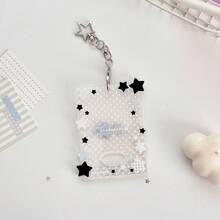 Minimalist Polka Dot & Star Acrylic Card Holder, Idol Fan Card Holder, 3-Inch Card Holder, Instant Camera Card Holder - Multicolor - View 14