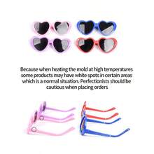 For Small Dogs And Cats Pet Heart Sunglasses - Fun Photo Props Lovely Accessories Cat And Dog Sunglasses Pet Glasses The Decorative Item Suitable For Taking Photos Is Not A Transparent Lens Only Suitable - Multicolor - View 11