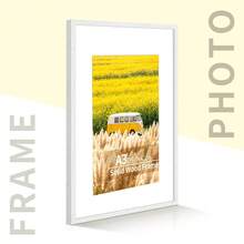1pc 30x40cm Solid Wood Photo Frame, A4/A3 Oak Wood Photo Frame, White Photo Frame, Elegant Minimalist Style White Rectangular Exquisite Craft Decorative Photo Frame, Suitable For Birthday Gifts, Housewarming, Wedding Anniversary, Home Decor - Solid Wood Photo Frame - View 14