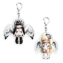 1 Peça Conjunto de Chaveiros Acrílicos da Lisa Coachella Bad Angel & Jennie ZEN, Estilo Asa de Anjo Chibi do Ídolo K-Pop, para Coleção de Fãs BLINK e Decoração de Bolsas - Multicolorido - Visão 2