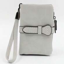 MIYIN Fashion Minimalist Hasp Women's Wallet Quilted Detail Small Wallet With Multiple Card Slots ID Window Modern Business Zipper Coin Purse Large Capacity Bifold Business Casual Women Wallet Purse Wallet Wristlet Wallet Gifts Women/ Girl /Ladies/ Friends/ Student, Birthday Gifts Teacher Gifts Anniversary - 彩色 - 查看 22