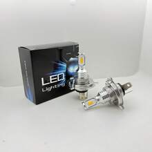 2 bóng đèn pha LED H4 9003, bóng đèn chiếu xa/gần, bóng đèn sương mù, ánh sáng trắng 6000K, vàng 3000K, xanh băng 8000K - 2 chiếc - Xem 11