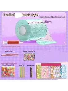 1 Set de Cinta Adhesiva Nano DIY, Cinta Adhesiva Doble Cara Reutilizable, Kit de Cinta Nano de Alta Viscosidad - Multicolor - Ver 19