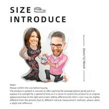 1 pieza Almohada de confesión de pareja personalizada, se puede subir la foto favorita para crear un estilo único. Almohada con forma humana 3D, admite lavado a mano, estilo versátil; proceso de impresión digital, múltiples tamaños disponibles. Adecuada como regalo de Navidad, Halloween. Almohada con forma humana de foto creativa, diseño único, se puede personalizar el rostro del retrato exclusivo, adecuada para cumpleaños, vacaciones, aniversario, decoración del hogar, se puede colocar en la sala de estar, dormitorio, también se usa para el Día de San Valentín, decoración de bodas, Halloween, Navidad, Acción de Gracias y otras ocasiones. - Multicolor - View 9
