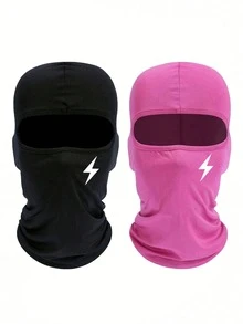Musion 1 buah/2 buah Masker Wajah Hangat Motif Petir, Elastis Menutupi Seluruh Wajah, Pelindung Leher Tahan Angin dan Bernapas, Cocok untuk Pakaian Jalanan, Bersepeda, Olahraga Luar Ruangan - MultiWarna - View 15
