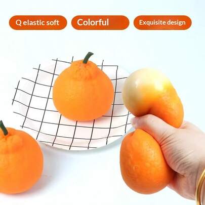 1 pieza Nuevo lanzamiento 2026 Juguete antiestrés de mandarina fea de moda, Gadget de relajación de fruta realista para apretar con la mano, Regalo ideal para cumpleaños, vacaciones, amigos y familiares