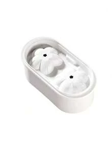 1pc 3D Cherry Blossom Shaped Silicone Tray With Lid, Easy Release Reusable For Whiskey, Cocktail, Coffee, Beverages, Stackable Polypropylene Trays - Multicolor - View 11