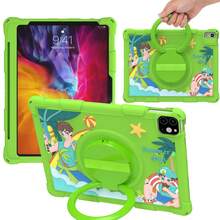 Case For IP 10th Generation 10.9 Inch (2022), IP (A16) 11th Generation 11 Inch (2025), Rugged IP Case 10th Gen With 360°Rotating Silicone Case.For Ip Pro 11 Inch. - Green - View 13