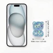 1个可爱闪光泰迪熊毛绒玩具：随机尺寸（S/M/L）和颜色，舒缓焦虑的柔软玩具，非常适合儿童生日礼物袋、课堂奖励和感官游戏。 - NNL01 - 查看 2
