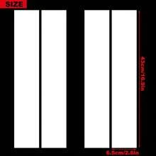 4pcs Reflective Vinyl Fender Hash Stripe Decals For Car Truck Suv Universal Bumper Body Stickers Racing Stripe Accent White - 霧面黑 - 查看 2