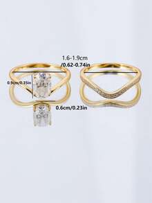 Nhẫn bạc S925 đính đá Moissanite 2.5CT, thích hợp đeo hàng ngày, đi làm, đi làm về, làm quà sinh nhật, kỷ niệm, ngày Valentine, đám cưới, kỳ nghỉ, tiệc năm mới và quà tặng. - Vàng - Xem 9