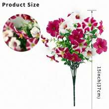 Summer Artificial Morning Glory, Realistic Fake Flower Bouquet, Suitable For Home Decor, Outdoor Garden, Office Decoration, UV-Resistant, Never Withers, Maintenance-Free Artificial Flowers - Multicolor - View 5