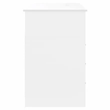 vidaXL Bureau Avec Tiroirs Blanc 102x50x76 Cm Bois D'ingénierie - 彩色 - 查看 6