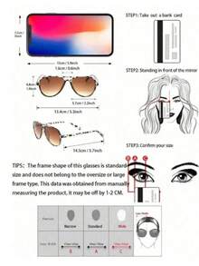 3pcs Women Aviator Frame Classic Ins Style Shades Basics Elegant Living Ins Style Casual Popular Design Fashion Glasses Combination For Street Snap,Weekend Outfit,Musical Festival,Vacay Vibes,Outdoor Casual Activities,Driving,Fishing Decoration - Nhiều màu - Xem 7