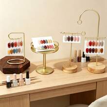 1pc Metal Nail Polish Color Display Rack, Iron Nail Polish Color Sample Holder, Acrylic Nail Practice Palette Storage Rack, Suitable For Nail Salons And Home Use - Multicolor - View 11