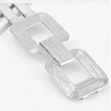 1pc Women's Gold Elastic Metal Waist Chain, Suitable For Daily Occasions And Parties, Fashion Metal Spring Waist Chain, Can Be Matched With Women's Belts, Bohemian Style Metal Buckle Waist Belt, Fashion Essential, Suitable For Commuting And Shopping - Gold - View 5