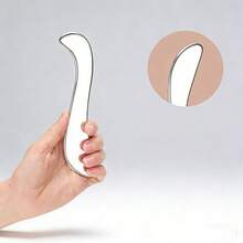 Dụng cụ cạo mô liên kết bằng thép không gỉ, một công cụ đa chức năng giúp thư giãn mô liên kết và cơ bắp, thích hợp cho toàn thân bao gồm vai, cổ, lưng, chân, mặt, tay và chân. - A - Xem 3