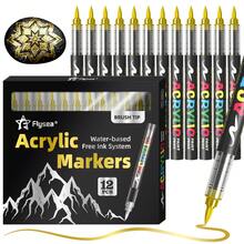 8-366 Colors Acrylic Paint Markers Set, New 320/366 Professional Color System, 288/240 Colors Portable Case, Direct Liquid Automatic Ink Control Acrylic Paint Markers, Rich Ink, Smooth Ink Flow, Full Color Classification, Stackable Colors, Strong Coverage, Felt Tip Stationery Set, Suitable For Canvas, Rock Painting, Wood, Stone, Glass, Ceramic, Fabric Painting, DIY Crafts, Back To School Supplies - Multicolor Markers - View 13