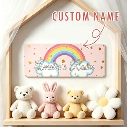1Pc Customized Wooden Name Sign For Wedding Name Sign Thick Wooden Board Bridal Shower Name Sign Personalized Name Sign Home Gift Backdrop Name Sign Wooden Party, Valentine Day, Valentine Day Decor Engraved, High-Quality Custom, Personalized