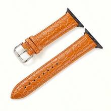 鳄鱼纹PU皮革表带，尺寸38/40/41/42/44/45/46/49mm，兼容 Series 11-1 SE Ultra 3 2 1，男女通用。 - 常規款 - 查看 19