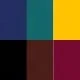 Black/Coffee/Peacock Blue/Navy Blue/Gold/Wine Red