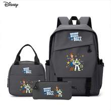 Bộ 3 món đồ chơi Disney Toy Story Woody & Buzz Lightyear màu xám - Bao gồm ba lô, túi đựng laptop, túi giữ nhiệt và hộp đựng bút, phù hợp cho văn phòng, học tập và du lịch. - màu 1 - Xem 3