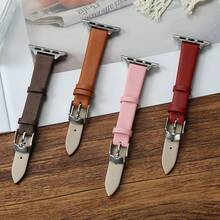 Dây đeo đồng hồ nữ mỏng bằng da PU dễ thương, kích thước 38/40/41/42/44/45/46/49mm, tương thích với 1-11 SE Ultra 3 2 1. - Không khuôn - Xem 2