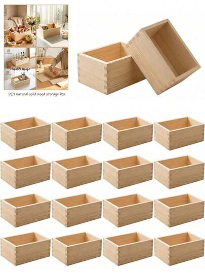 Caja de almacenamiento de control remoto de madera, estructura de espiga y mortaja DIY, graffiti personalizable, adecuada para el almacenamiento de escritorio de controles remotos, cosméticos y artículos de papelería, estilo retro, aplicable a gabinete de TV, mesa de noche, dormitorio, sala de estar, oficina y baño, decoración portátil para el hogar, regalo creativo de Navidad/Halloween