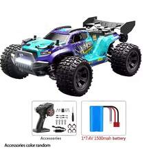 兒童高速 4WD 遙控車 1:18 越野遙控卡車，附 LED 燈，增強手部靈活性，室內/戶外漂移玩具，適合聖誕節、生日、新年、開學季、假期、感恩節及所有節日送給孩子的禮物 - 彩色 - 查看 15